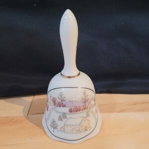 Decorative Bell With A Winter Scene